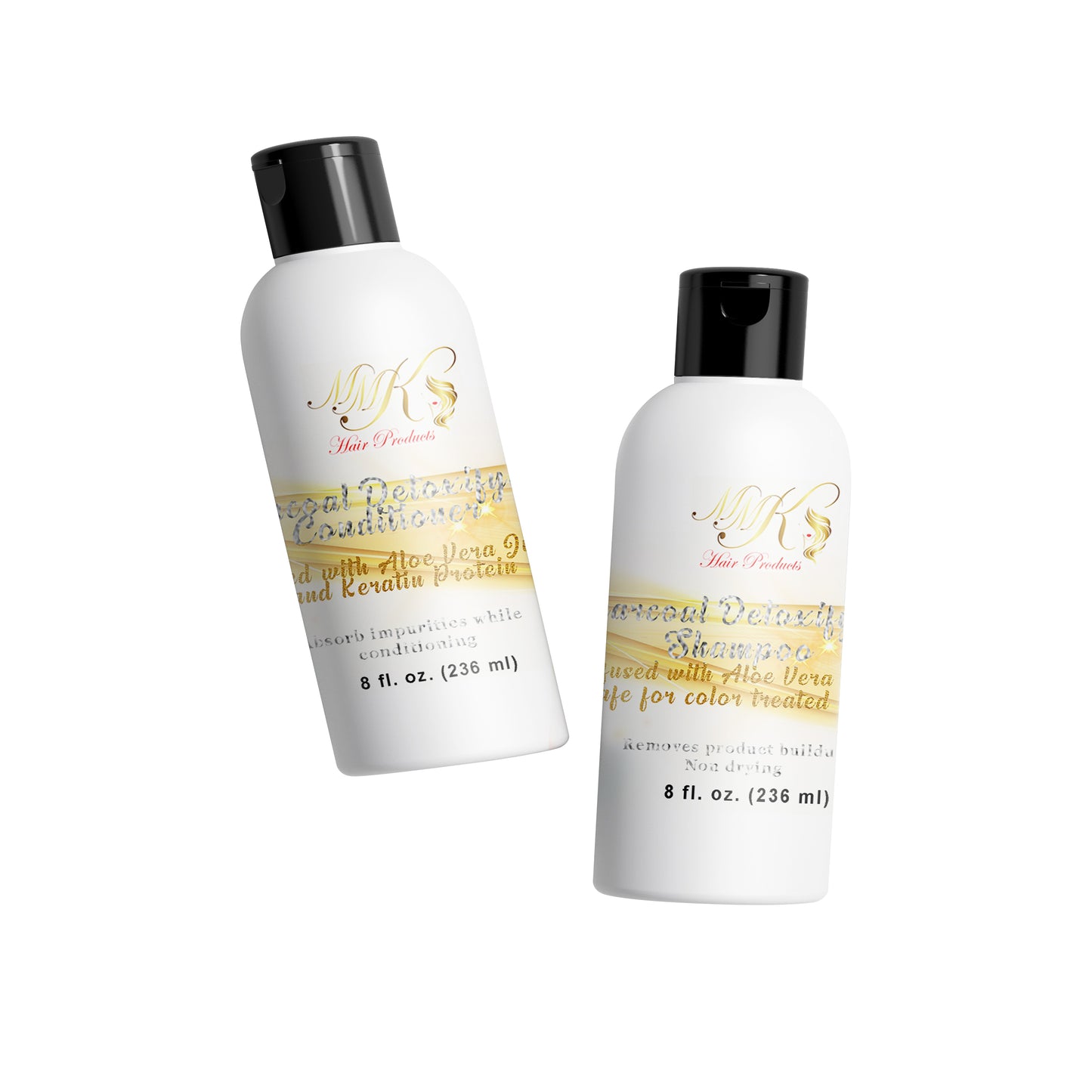 (Package I) Charcoal Detoxifying Shampoo and Charcoal Detoxifying Conditioner Combo