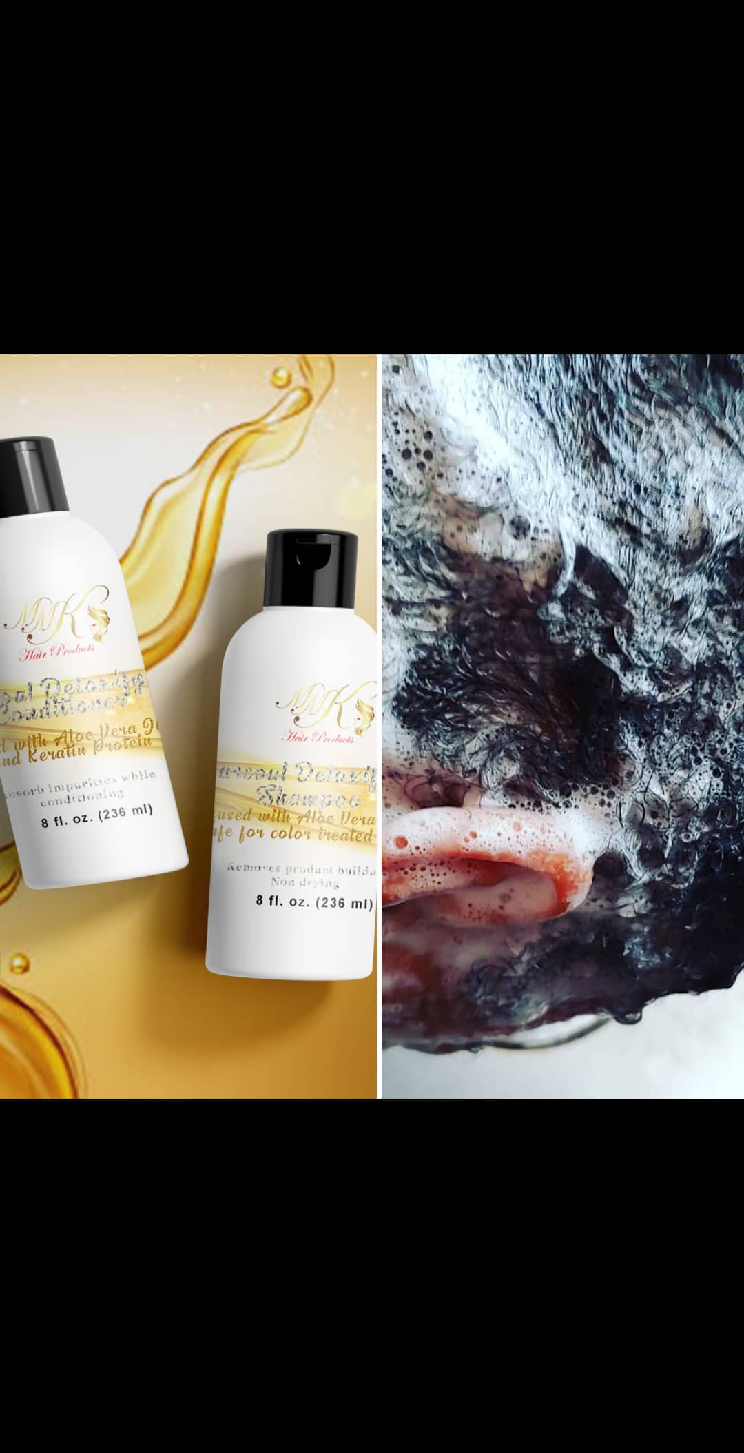 (Package I) Charcoal Detoxifying Shampoo and Charcoal Detoxifying Conditioner Combo