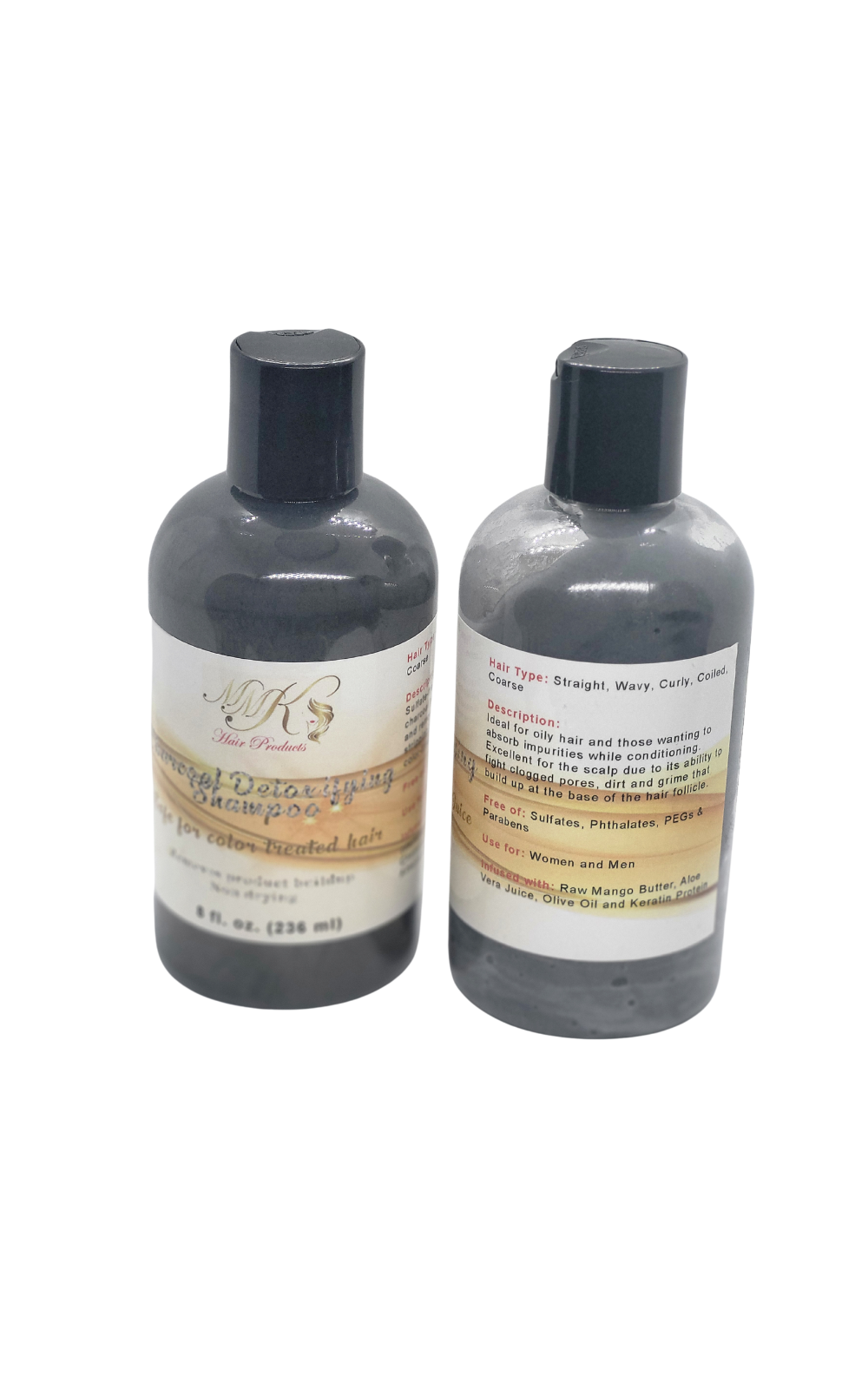 (Package I) Charcoal Detoxifying Shampoo and Charcoal Detoxifying Conditioner Combo