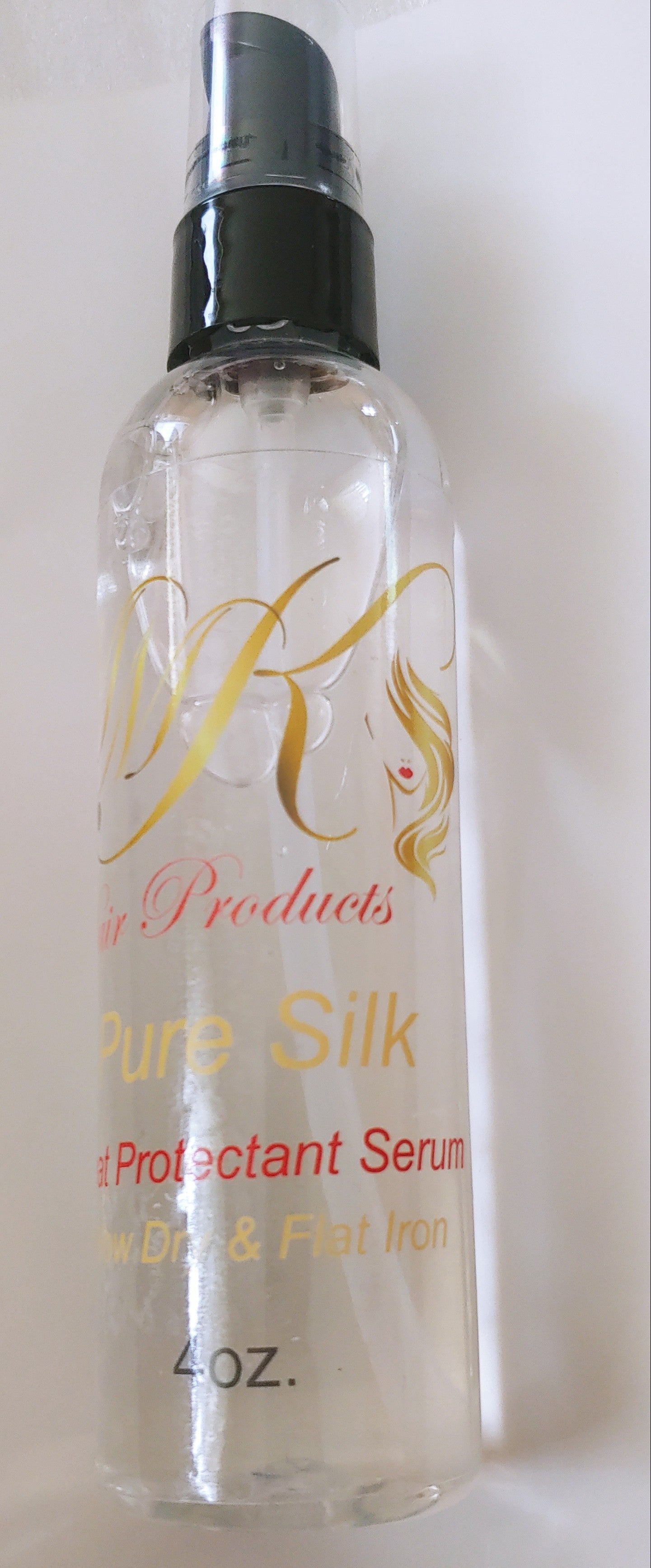 Pure Silk "Heat Protectant Serum"- Great for flat ironing natural hair