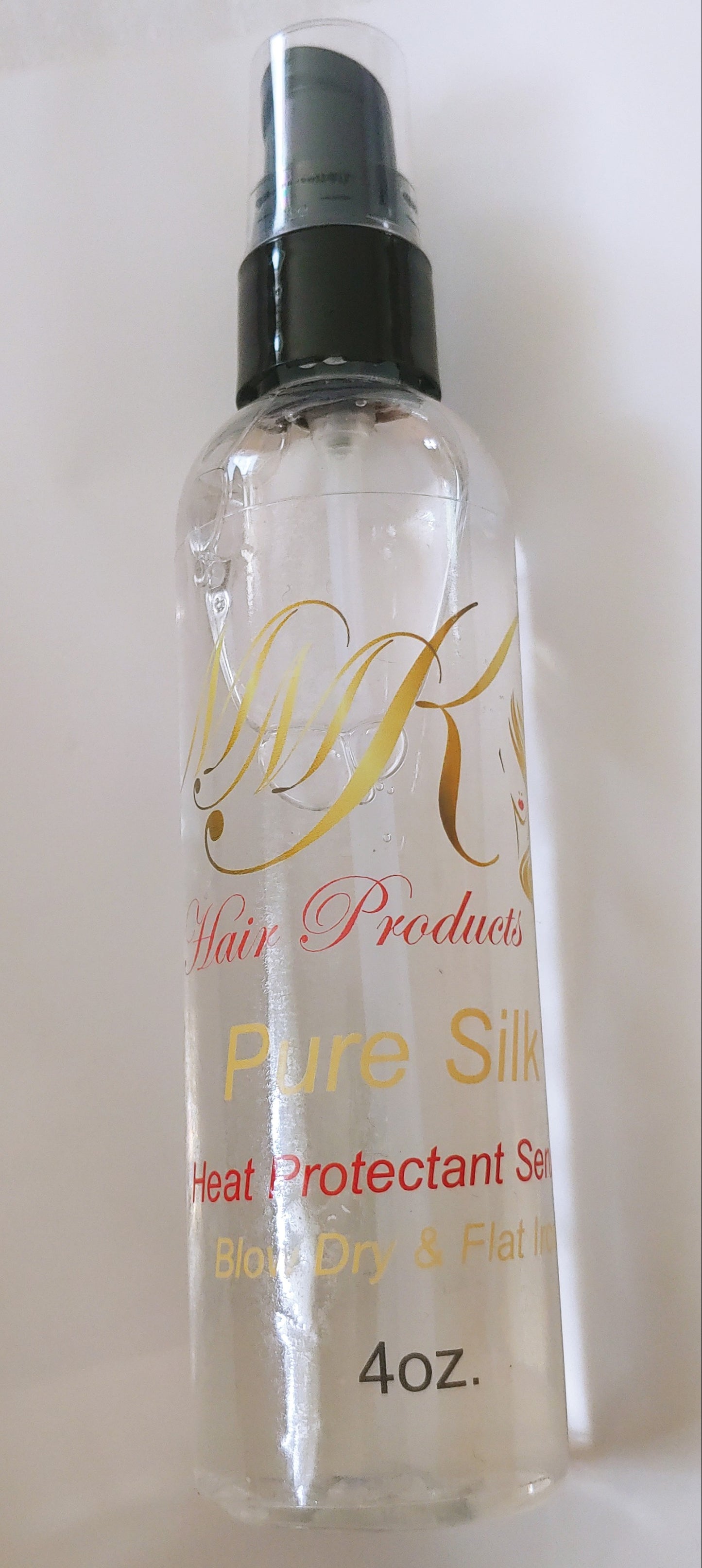 Pure Silk "Heat Protectant Serum"- Great for flat ironing natural hair