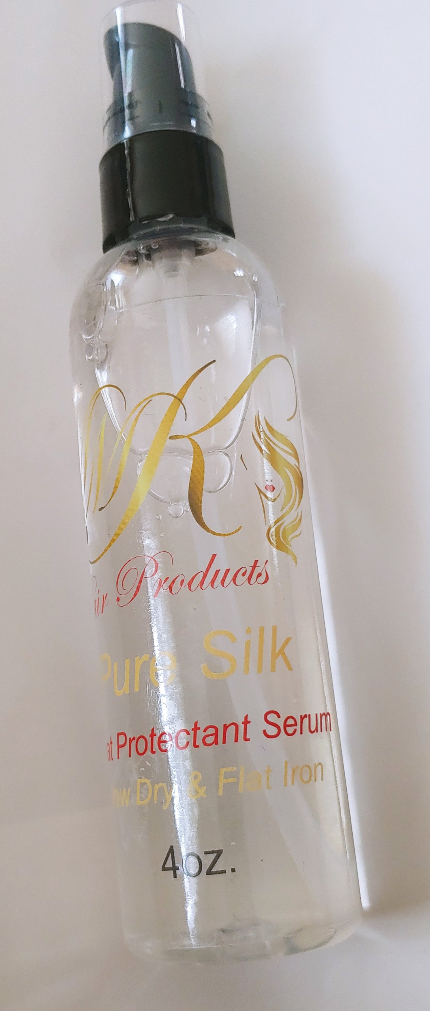 Pure Silk "Heat Protectant Serum"- Great for flat ironing natural hair